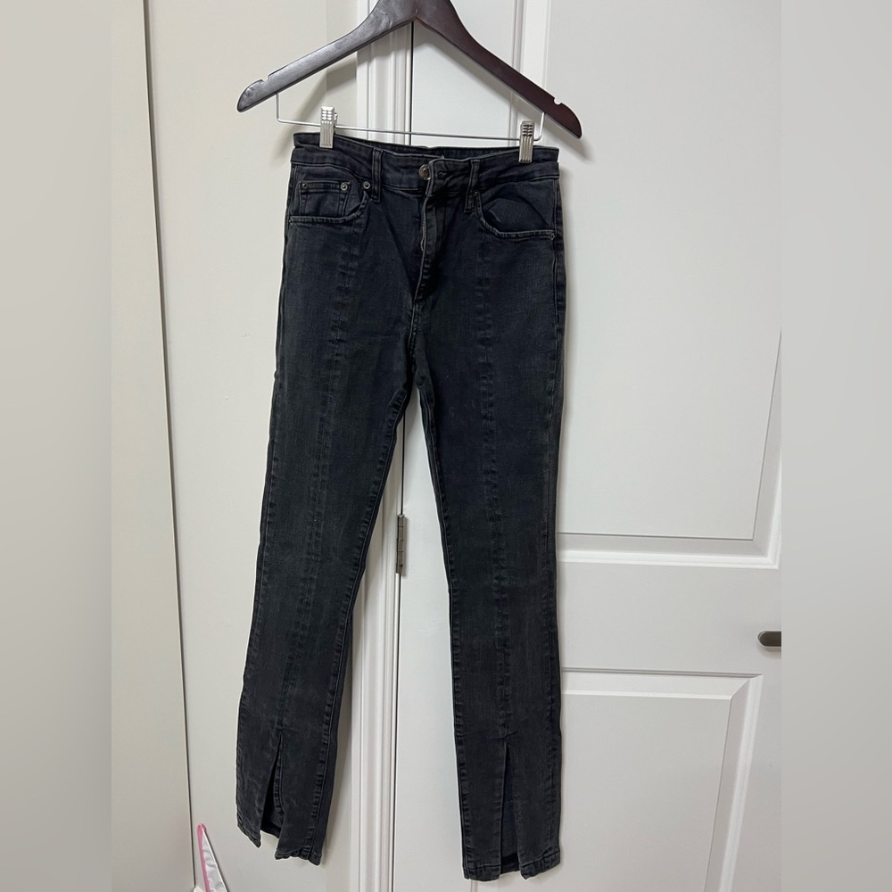 Zara jeans with front split seam